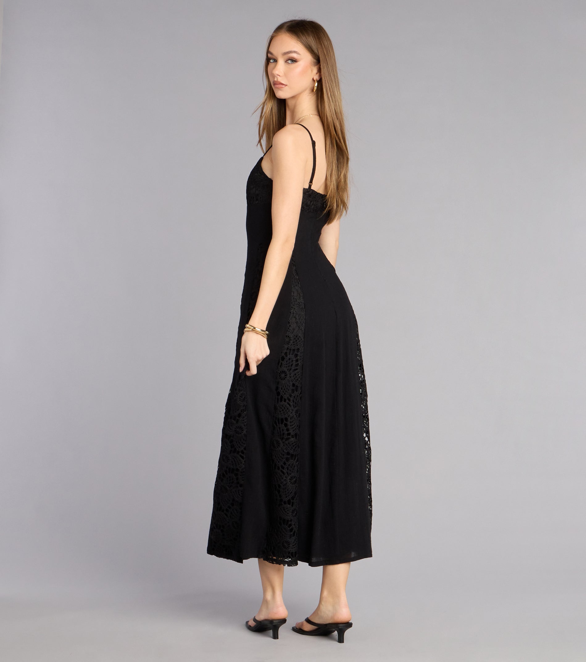 chinese dress ladies Freya Fabric Soft Spoken Statement Linen V Neck Maxi Dress